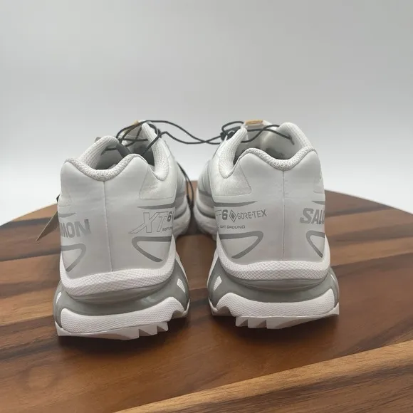 New Size M 7 W 8 Salomon XT-6 GORE-TEX White Ftw Silver Brand Rare Hiking Shoes