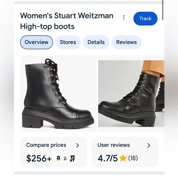 New Stuart Weitzman Nisha Combat Boots Shoes