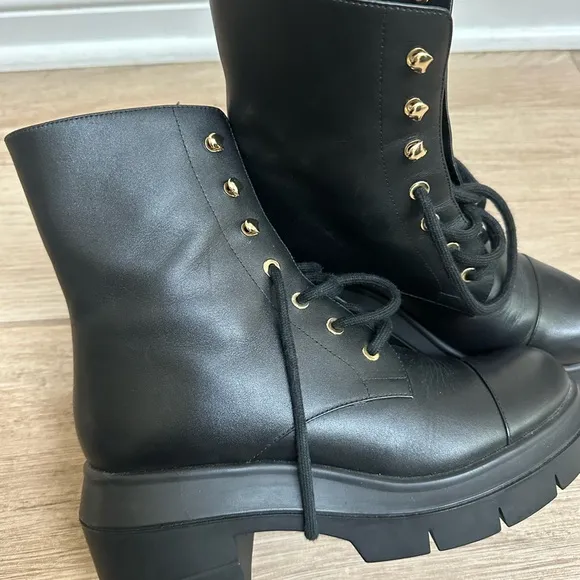 New Stuart Weitzman Nisha Combat Boots Shoes