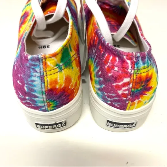 NEW Superga 2790 Tie Dye Platform Sneakers.