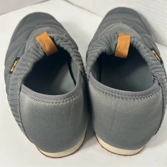 NEW TEVA Men’s ReEmber Mock Shoes Quilted Gray Camping Slip On Microfiber 9 US