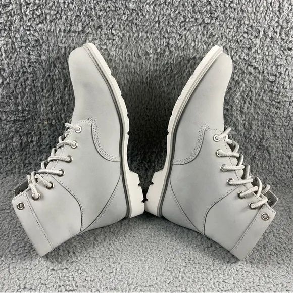 NEW Timberland‎ Booties Shoes Womens 7.5 Gray Leather Lace Up Medium (B,M)
