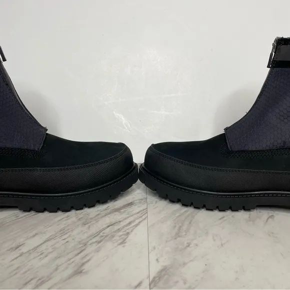 New! Timberland Heritage Front Zip Black Boot 9