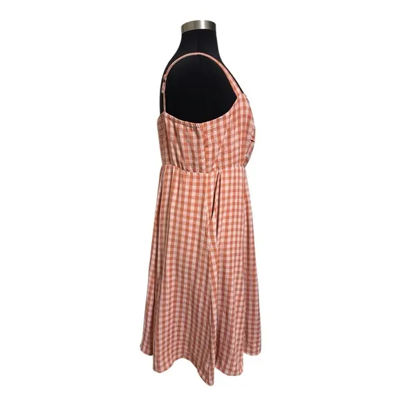 NEW Torrid Midi Gingham Dress Size 2X