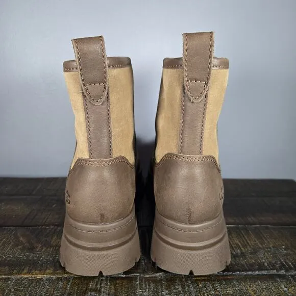 NEW UGG Ashton Zip Platform Womens Size 9.5 Zipper Fuzzy Boot Shoes Winter Brown