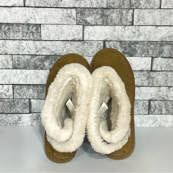 New Ugg Koolaburra Womens 6 Alamie Tan Suede Lined Boots