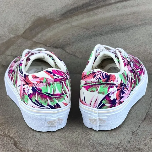 NEW Vans Doheny Platform Sneakers Tropical Print