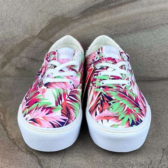 NEW Vans Doheny Platform Sneakers Tropical Print