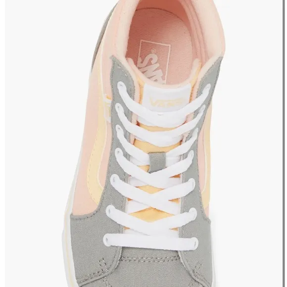 New Vans Filmore Platform High Top Sneakers, Size 1, Kids Youth, Tropical Peach