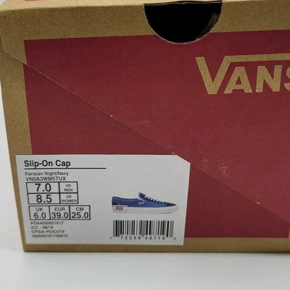 NEW Vans Slip-On Cap