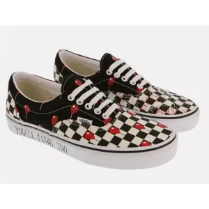 New Vans x IT House Of Terror Pennywise Horror Movie Check Shoes Men's Size 10