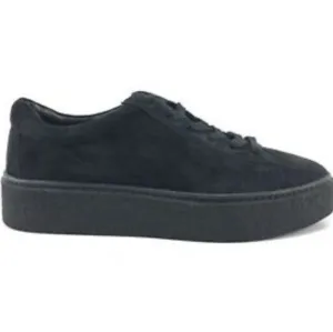 NEW Vince Camuto Neela Black on Black Suede Leather Sneakers