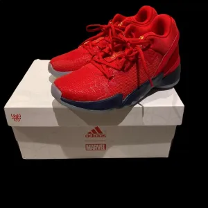 New with box adidas marvel collection high top kids sneakers. Size 2.
