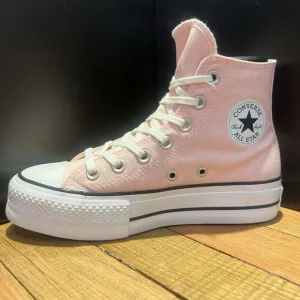 New Women's Converse Chuck Star Platform Hi Sneakers A06507F Donut Glaze Pink