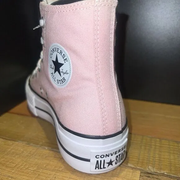 New Women's Converse Chuck Star Platform Hi Sneakers A06507F Donut Glaze Pink