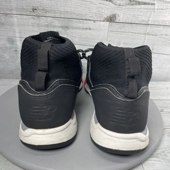 New Balance Mid 247 Black/White Mesh Knit Shoes Sneakers Mens Lifestyle Size 12