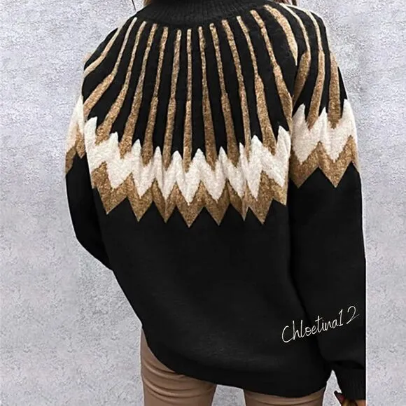 NEW Patterned Warm Pullover Sweater
