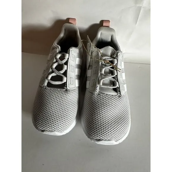 NIB Adidas Racer TR21 Kids Size 10K Sneaker Grey White Running Walking