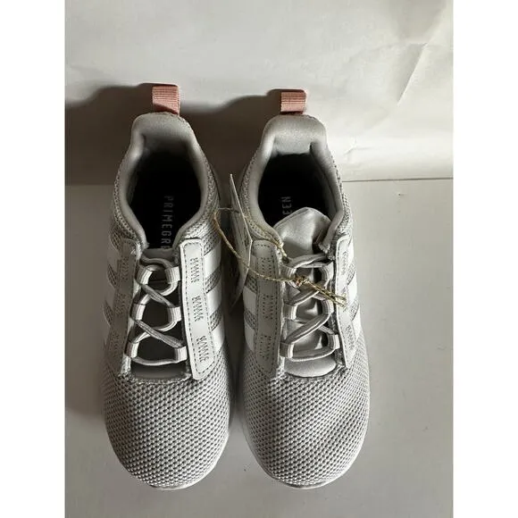 NIB Adidas Racer TR21 Kids Size 10K Sneaker Grey White Running Walking
