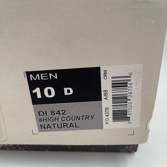 NIB! Dingo Men’s High Country Natural DI842NA Suede Work Boots - Size 10 D