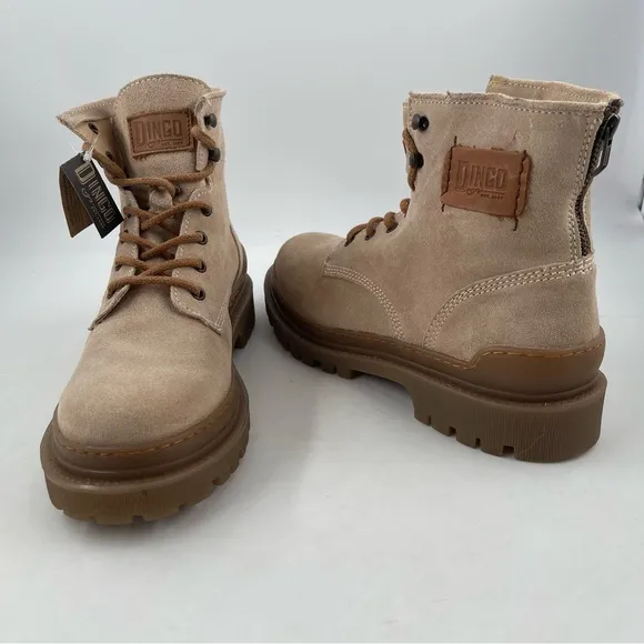NIB! Dingo Men’s High Country Natural DI842NA Suede Work Boots - Size 10 D