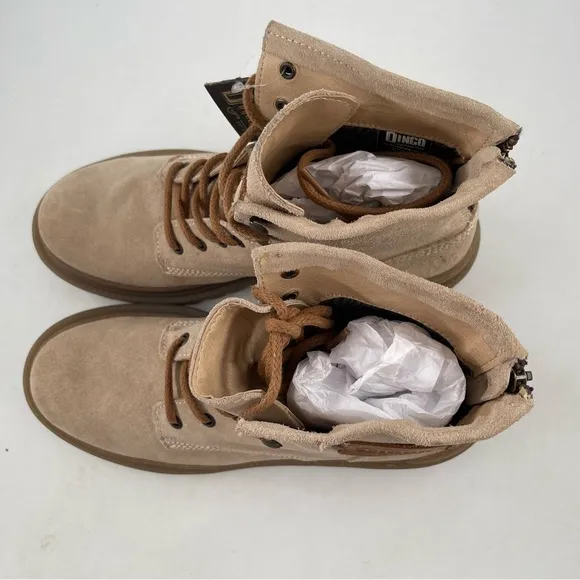 NIB! Dingo Men’s High Country Natural DI842NA Suede Work Boots - Size 10 D
