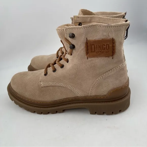 NIB! Dingo Men’s High Country Natural DI842NA Suede Work Boots - Size 10 D