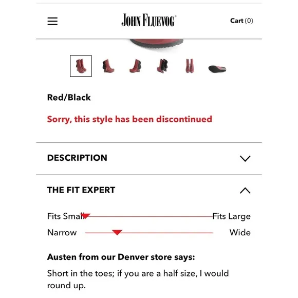 NIB John Fluevog Red Maleika Boots Size 9