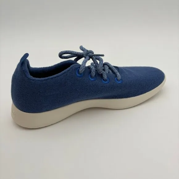 NIB NWT Men's Size 9 Allbirds Tuke River Blue Wool Runner Walking  Shoes.