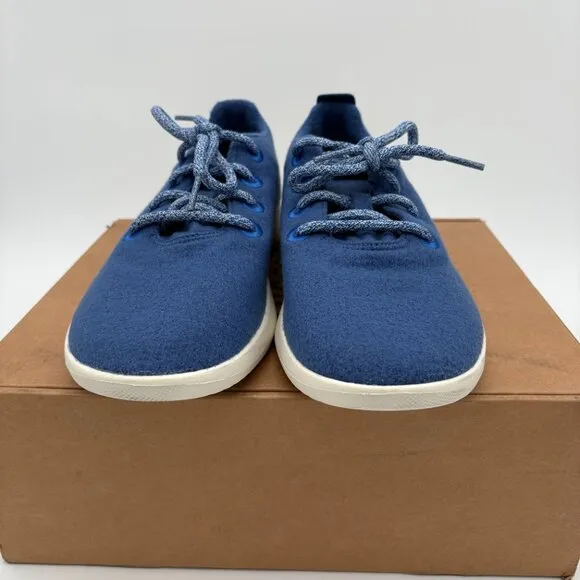 NIB NWT Men's Size 9 Allbirds Tuke River Blue Wool Runner Walking  Shoes.