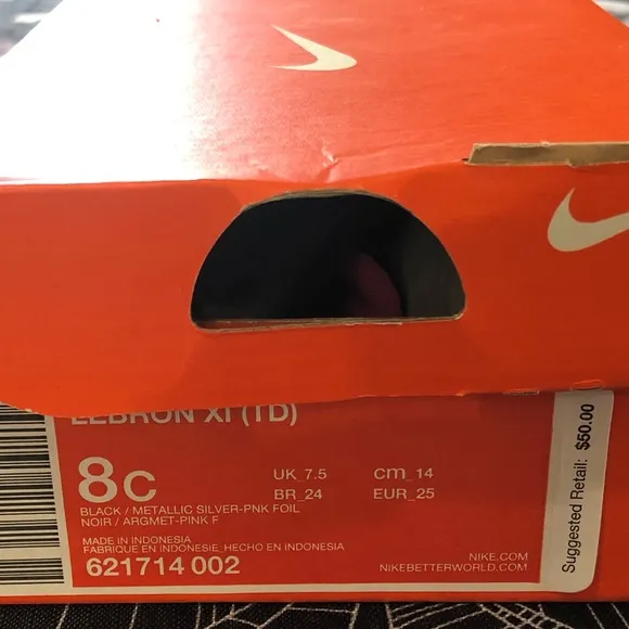 NIB RARE NIKE LEBRON JAMES XI TD TODDLER SHOES 8c
