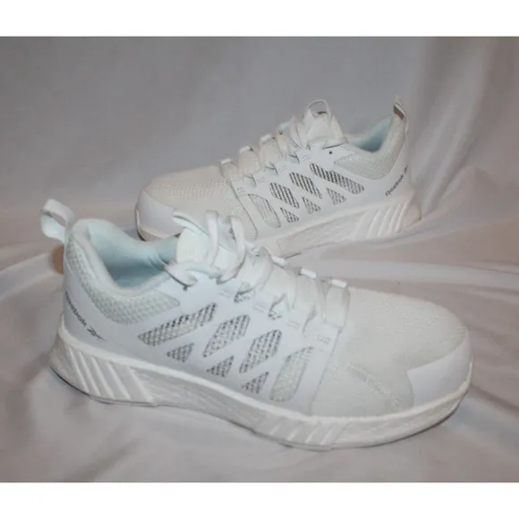 NIB Reebok Work Women's Fusion Flexweave Cage Work Boots White‎ Sz 10