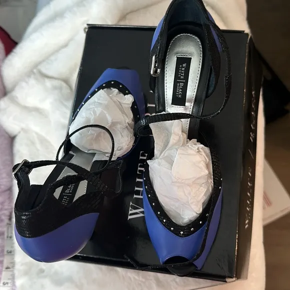 NIB WHBM ADRI Majorelle Peep-Toe Sandals