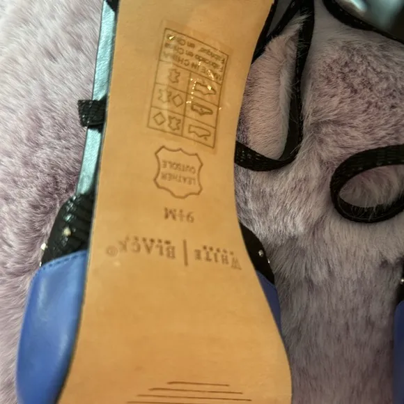 NIB WHBM ADRI Majorelle Peep-Toe Sandals