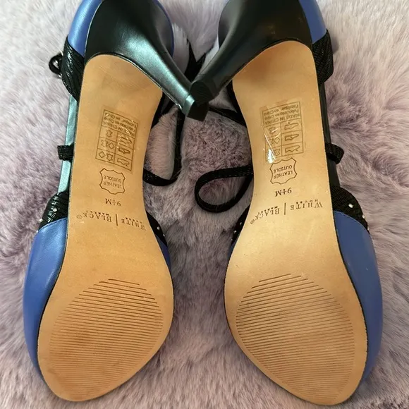 NIB WHBM ADRI Majorelle Peep-Toe Sandals