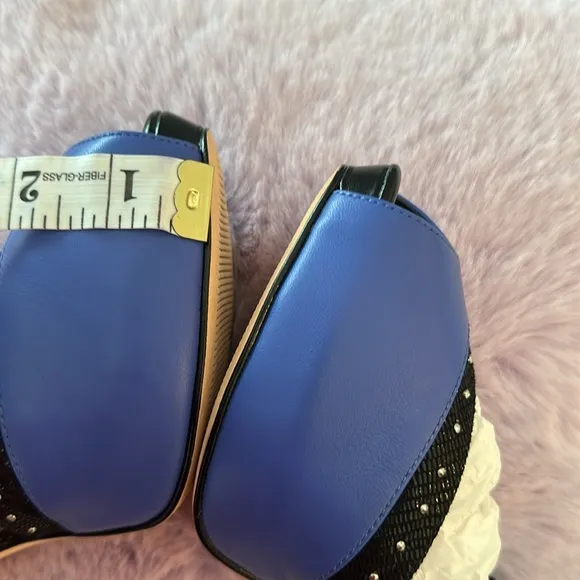 NIB WHBM ADRI Majorelle Peep-Toe Sandals