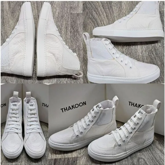 NIB Thakoon Pull On High Top Sneaker - White