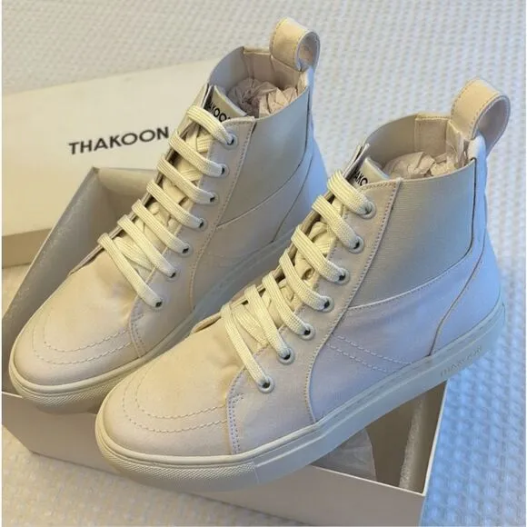 NIB Thakoon Pull On High Top Sneaker - White