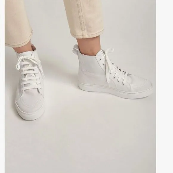 NIB Thakoon Pull On High Top Sneaker - White