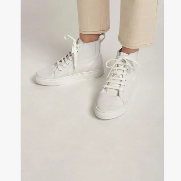 NIB Thakoon Pull On High Top Sneaker - White