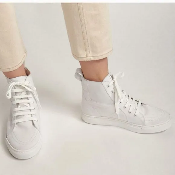 NIB Thakoon Pull On High Top Sneaker - White