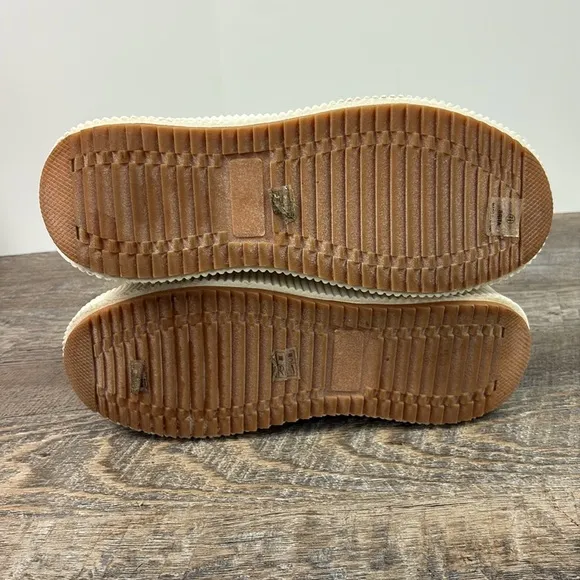 Nicole Miller BRITA Mixed Woven Platform Sneakers Size 7.5