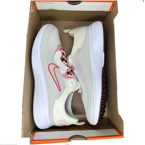 🤩Nike Ace Summerlite Spikeless  Womens Golf Shoes Size 8 Beige Red DA4117-100