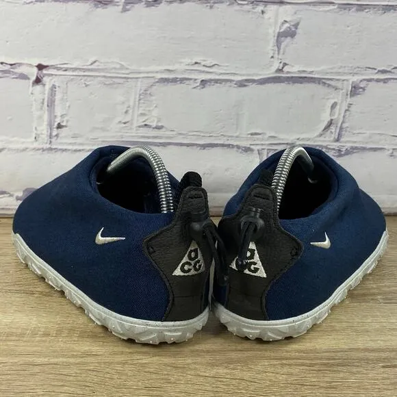 Nike ACG Moc Armory Navy Blue Slip On Shoes FV4572-400 Men's 8.5 Moccasin