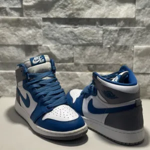 Nike Air Blue and White High-Top Sneakers