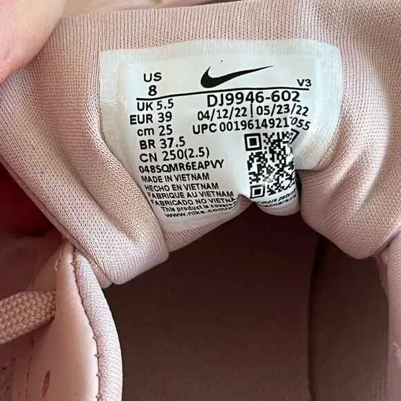 Nike Air Force 1 AF1 Platform PLT.AF.ORM Sneakers Pink Oxford Light Soft Pink