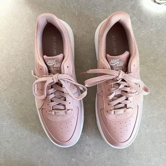 Nike Air Force 1 AF1 Platform PLT.AF.ORM Sneakers Pink Oxford Light Soft Pink