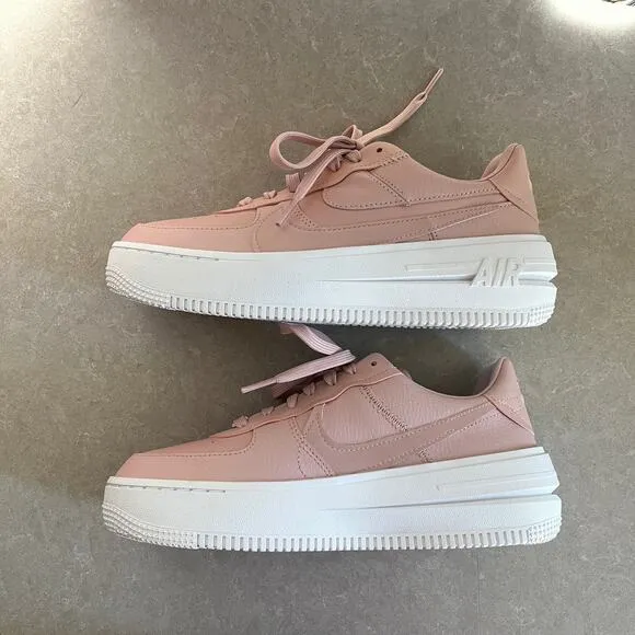 Nike Air Force 1 AF1 Platform PLT.AF.ORM Sneakers Pink Oxford Light Soft Pink
