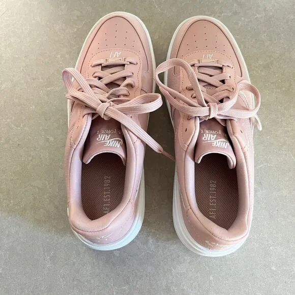 Nike Air Force 1 AF1 Platform PLT.AF.ORM Sneakers Pink Oxford Light Soft Pink