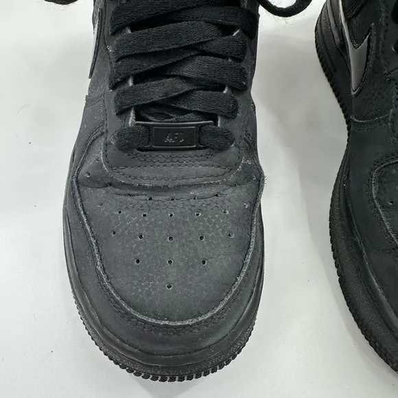 Nike Air Force 1 High Top Triple Black Sneakers